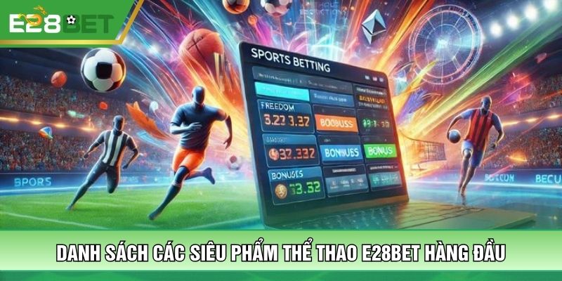 Danh sách các siêu phẩm thể thao E28BET hàng đầu