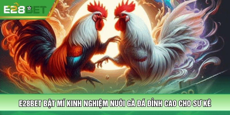 E28bet Bật Mí Kinh Nghiệm Nuôi Gà Đá Đỉnh Cao Cho Sư Kê