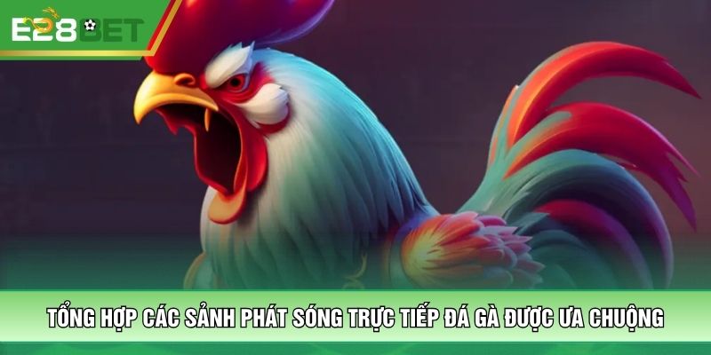 Tổng hợp các sảnh phát sóng trực tiếp đá gà được ưa chuộng